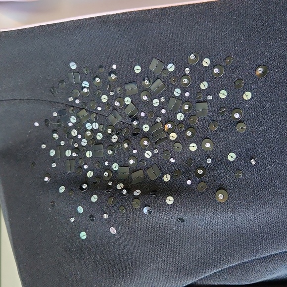 Vintage Positive Attitude Black Sequin-Embellished Blazer - Picture 5 of 12